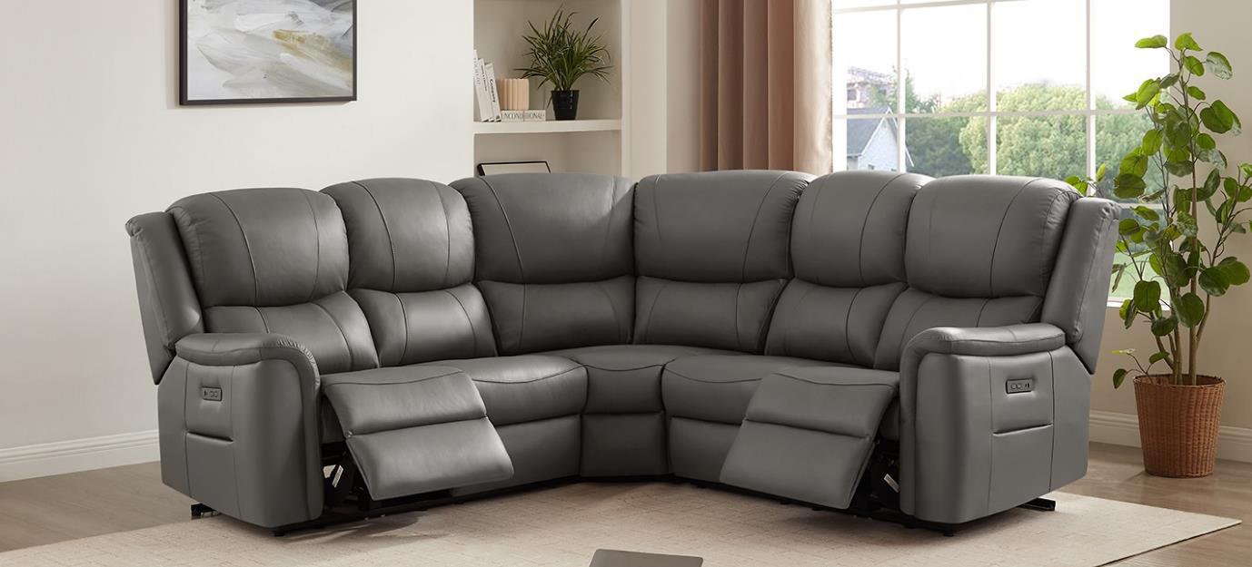 Melbourne Latte Leather Power Recliner Sofas