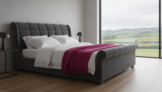 Upholstered Sleigh Beds NI: The 2026 Guide to Luxury & Comfort