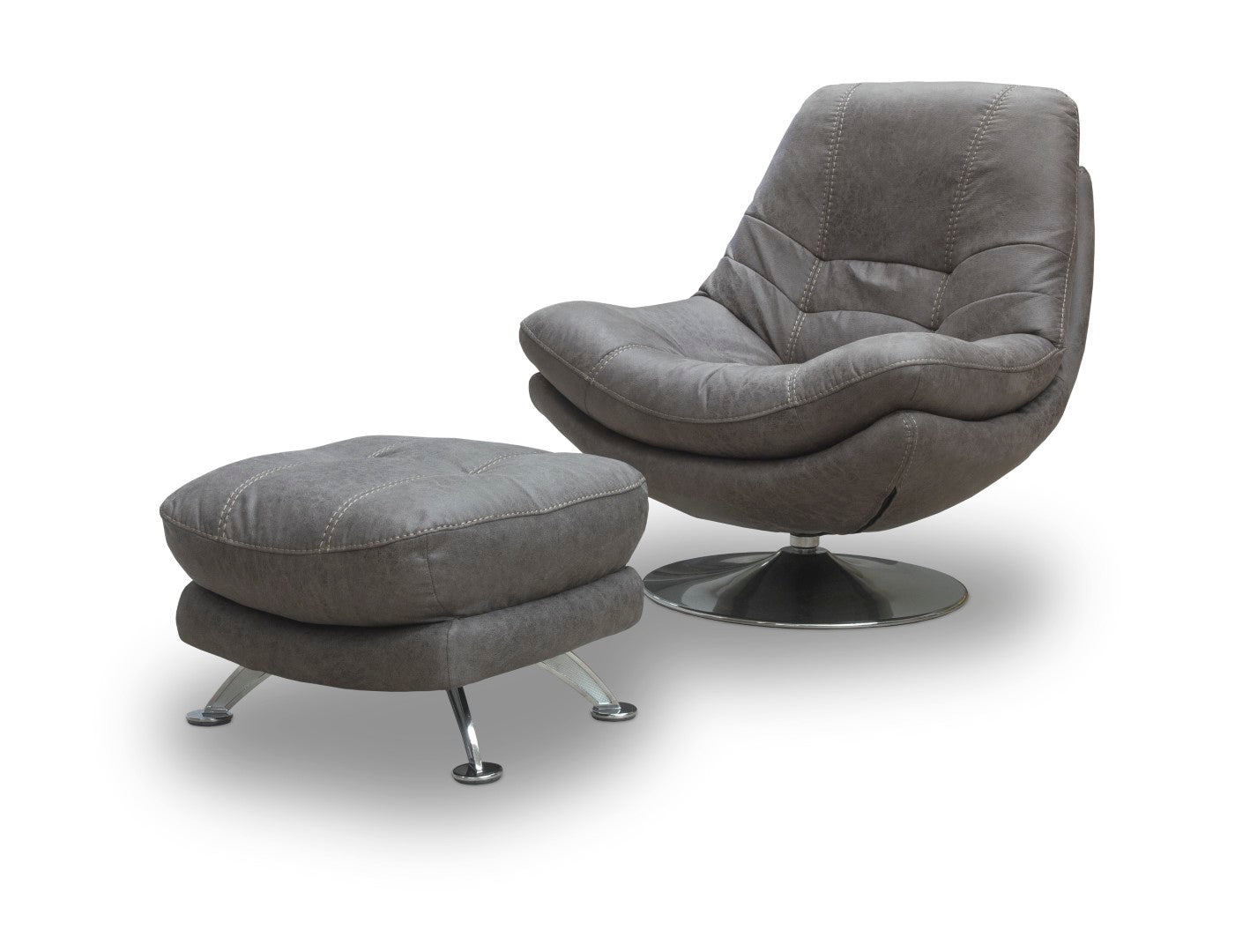Axis Swivel Chairs Dark Grey Fabric