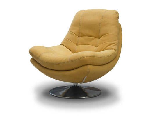 Axis Swivel Chairs Yellow Fabric