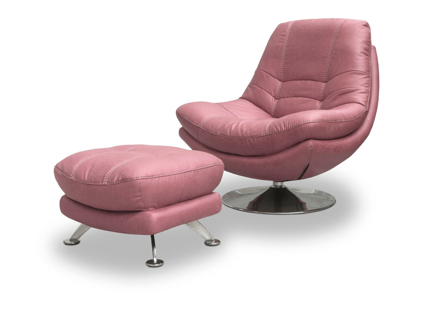 Axis Swivel Chairs Blush Pink Fabric