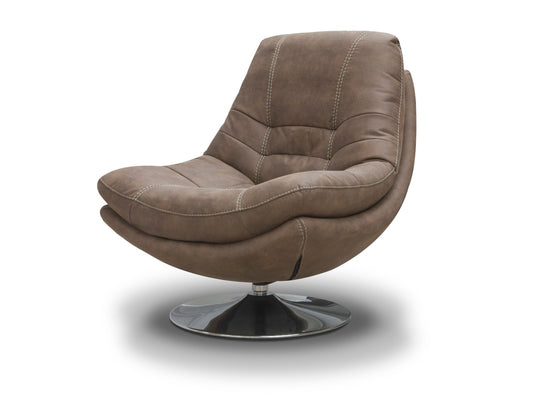 Axis Swivel Chairs Hazel Brown Fabric