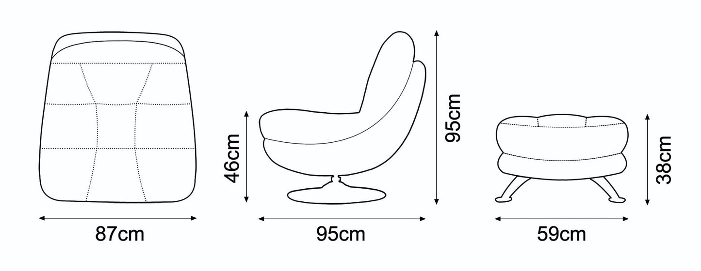 Axis Swivel Chairs Dark Grey Fabric