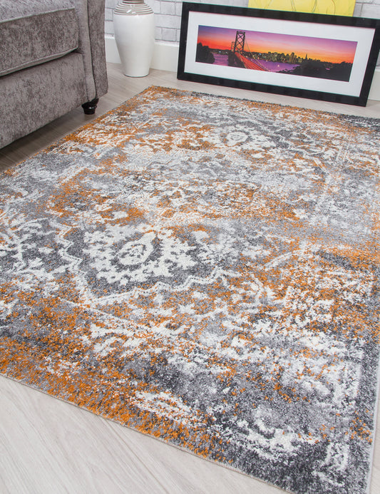 Antika Medallion Pumpkin Rug
