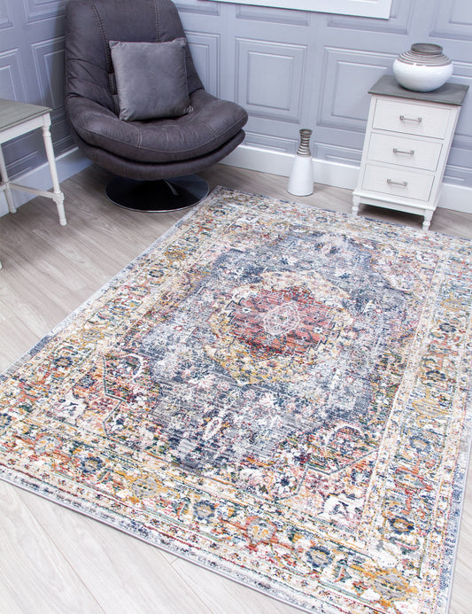 Boho Medallion Grey Rugs
