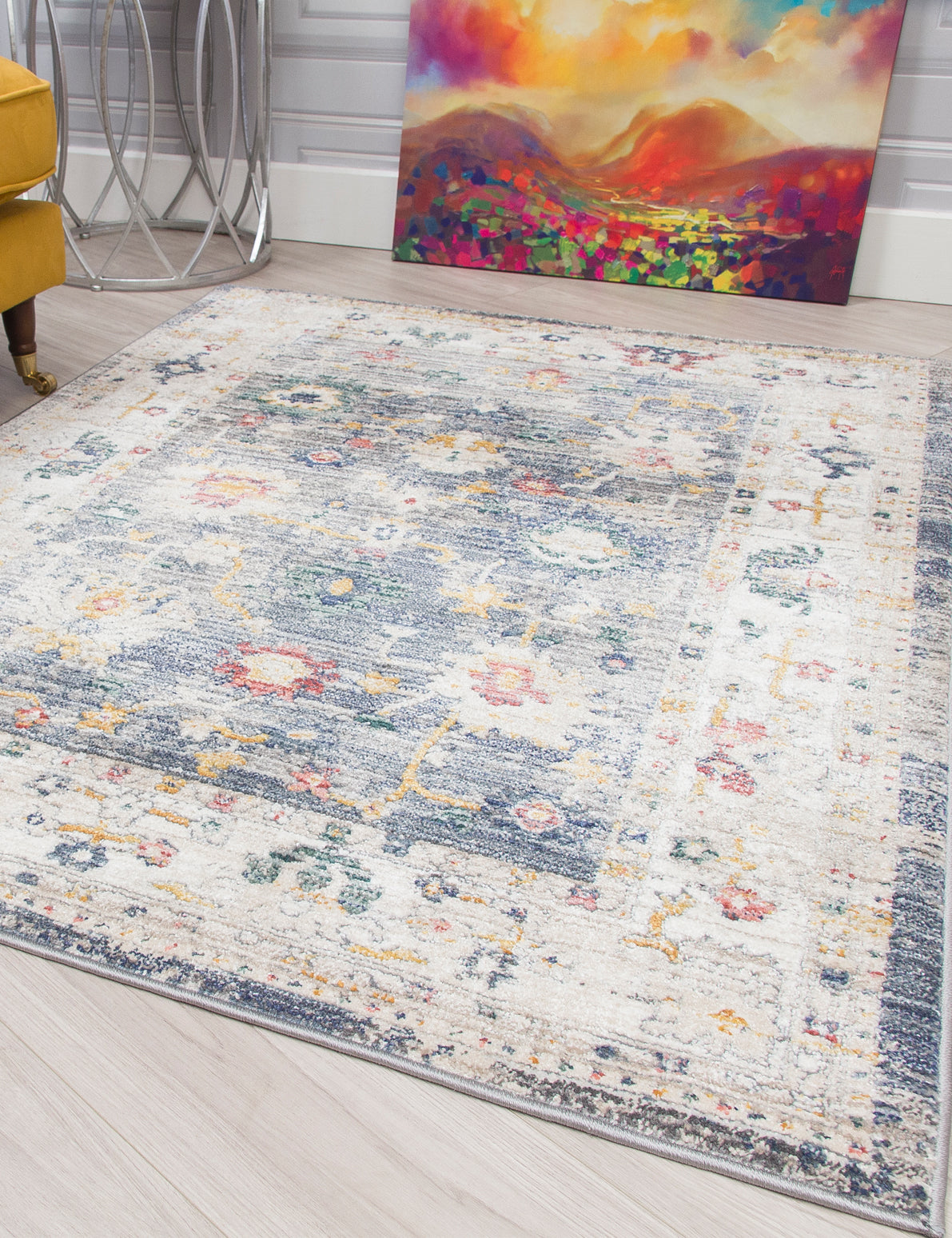 Boho Vesta Grey Rugs
