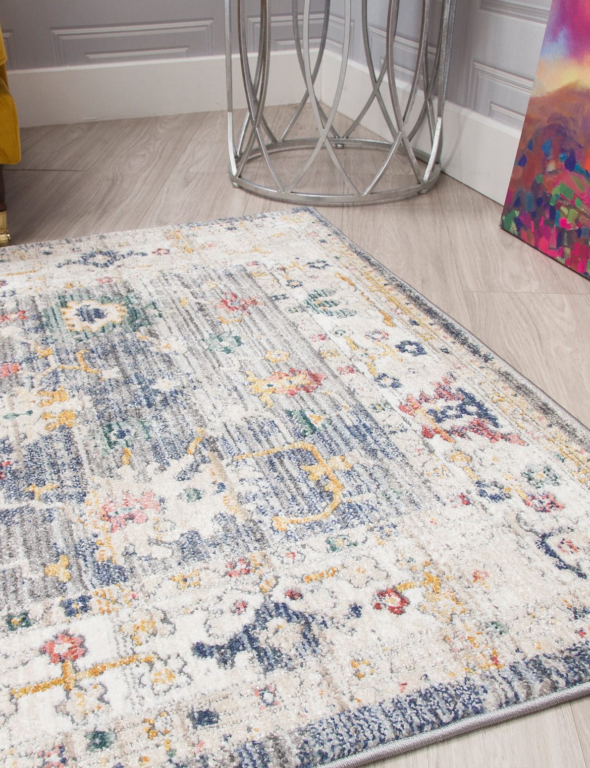 Boho Vesta Grey Rugs