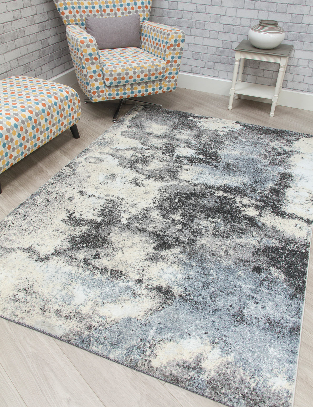 Callisto Storm Grey Rugs