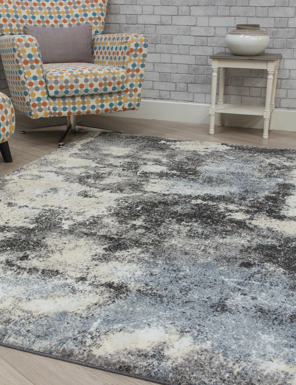 Callisto Storm Grey Rugs