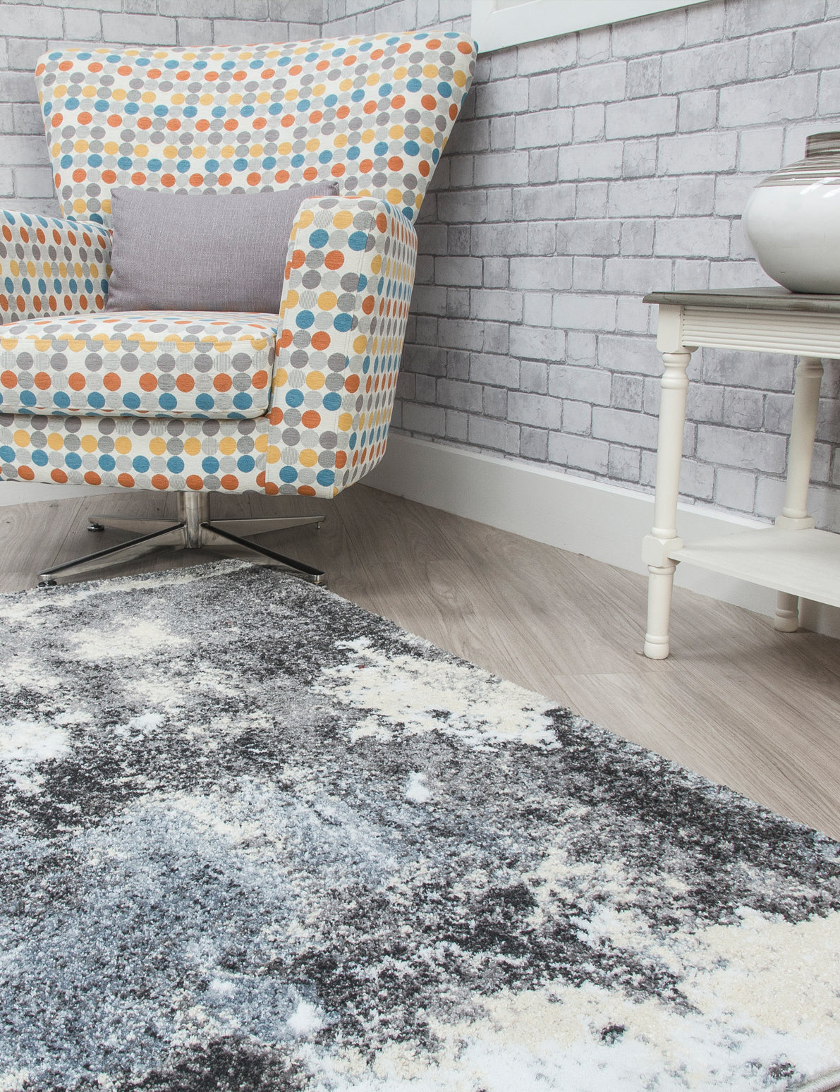 Callisto Storm Grey Rugs