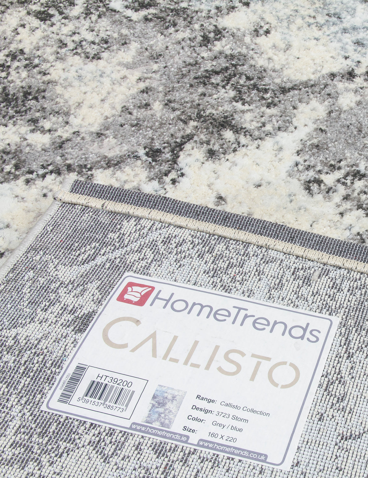 Callisto Storm Grey Rugs