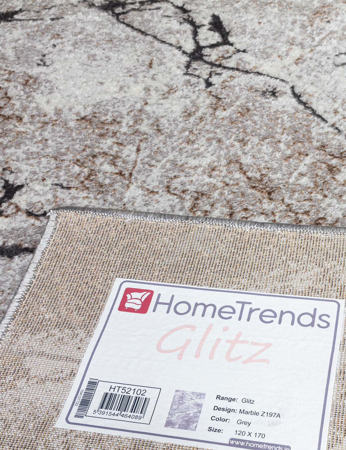 Glitz Marble Grey Rugs