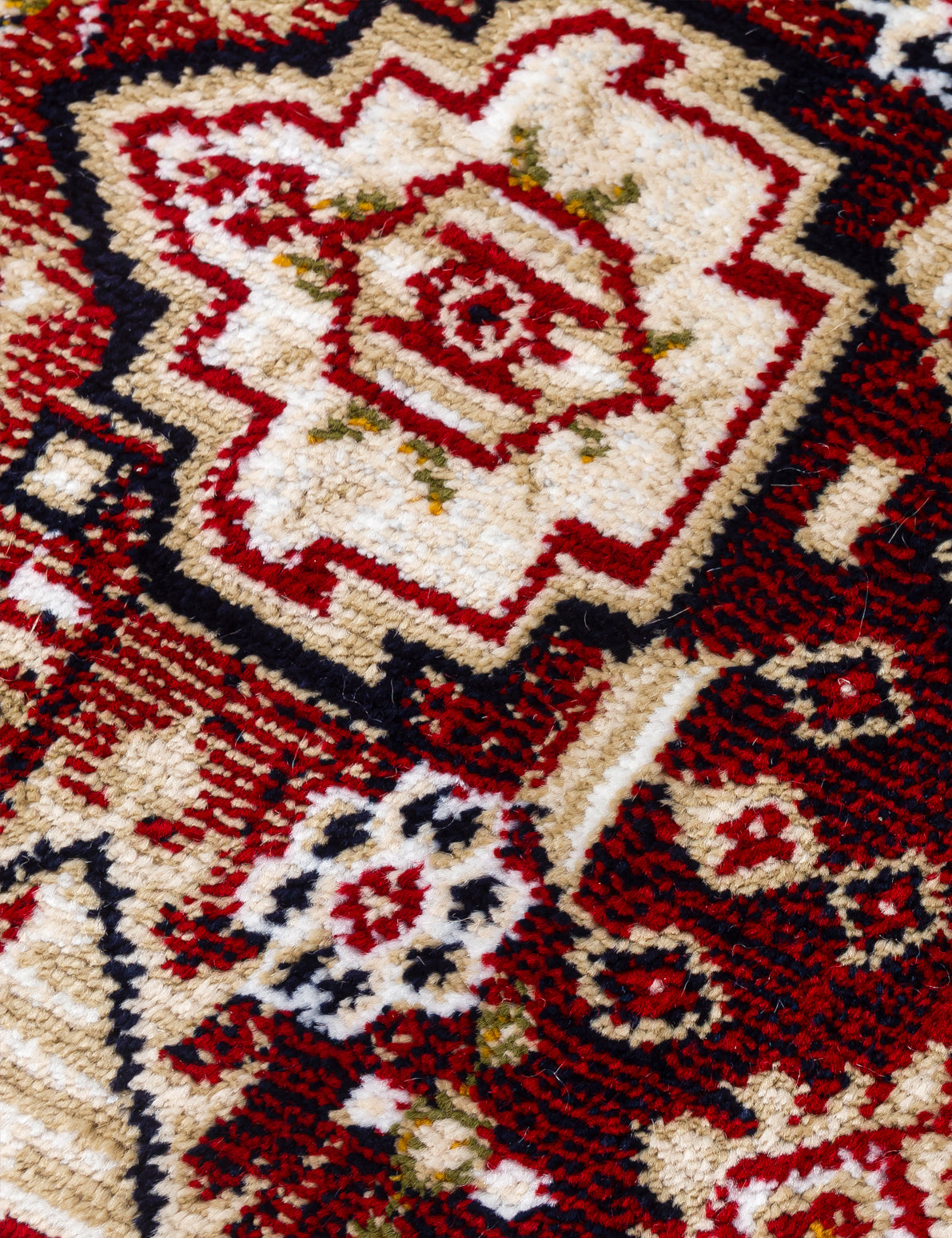 Aziza Medallion Red Patterned Rugs