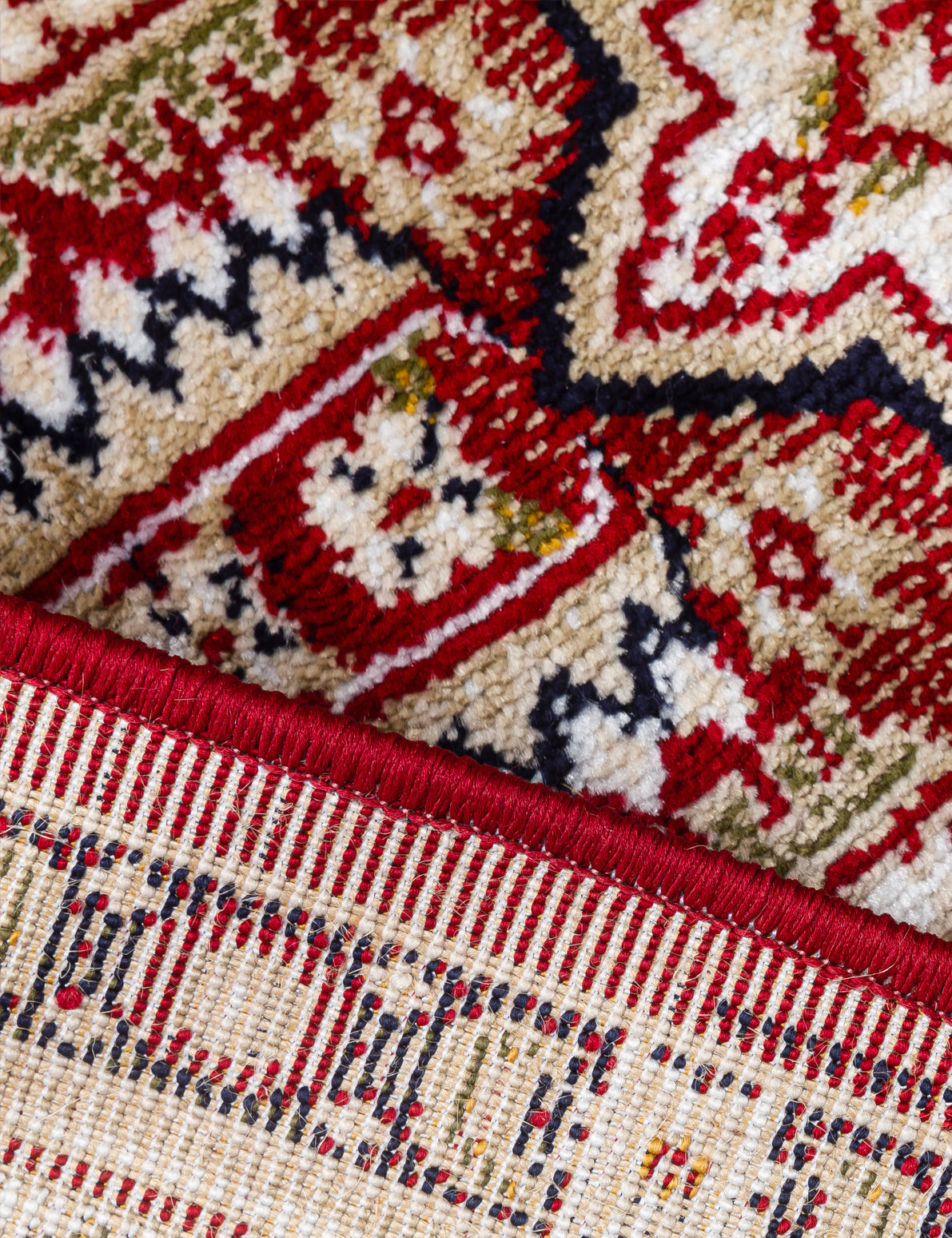 Aziza Medallion Red Patterned Rugs