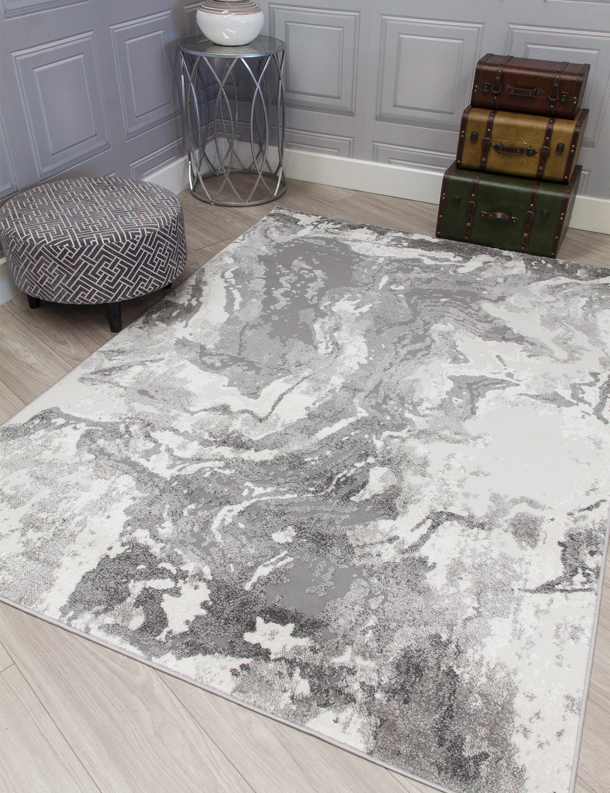 Casino Marble Grey Rugs