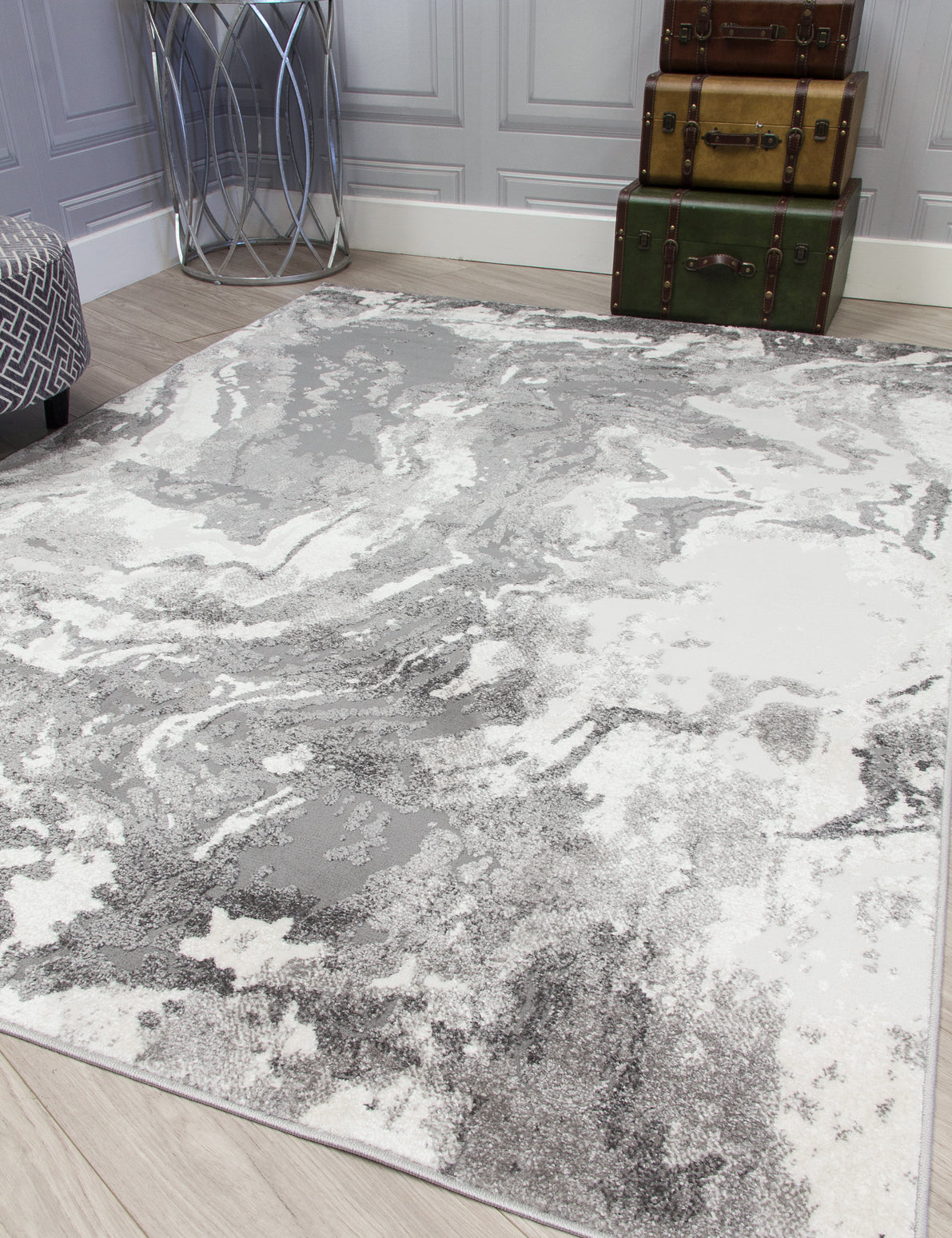Casino Marble Grey Rugs