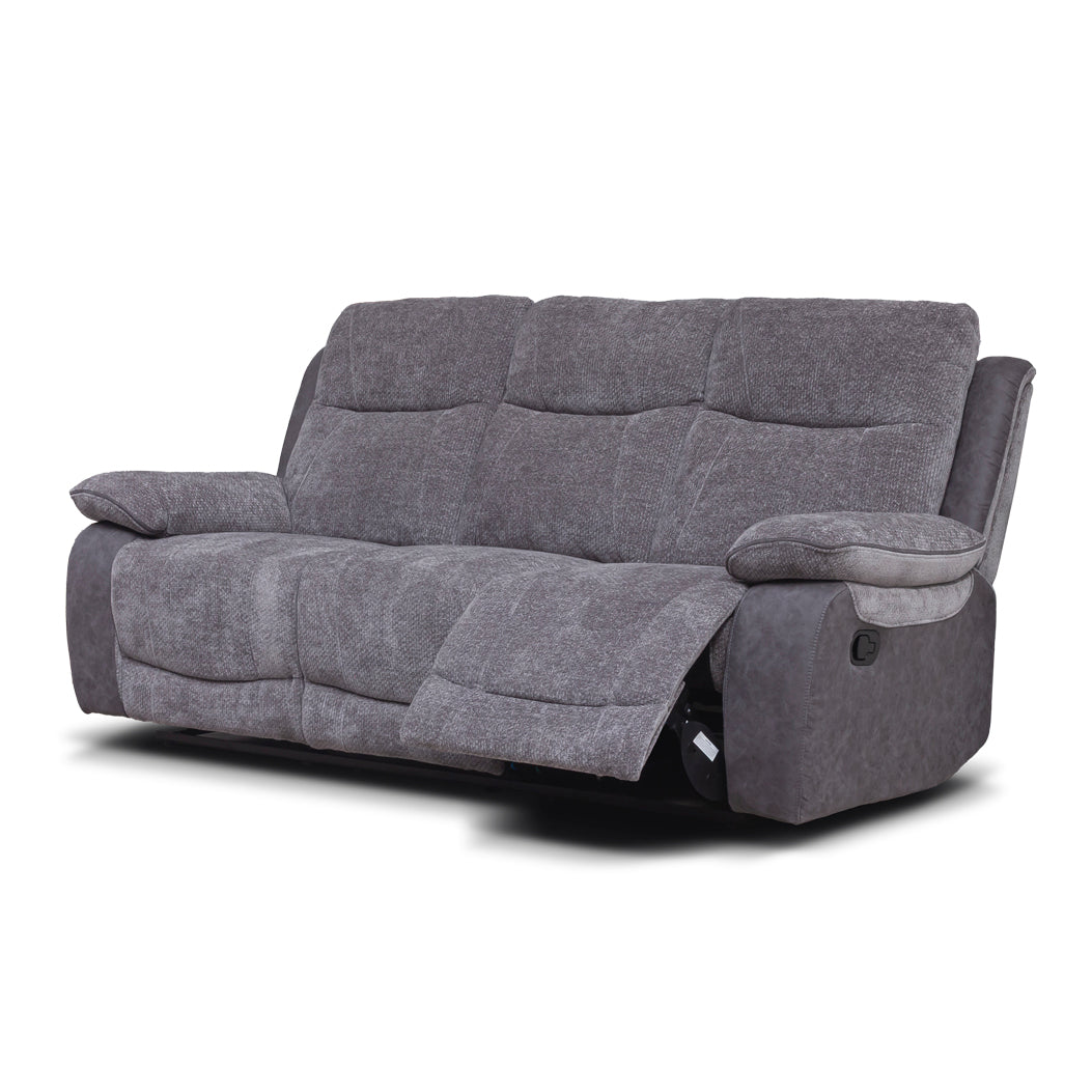 Carina Recliner Sofas - Pewter Grey Two Tone