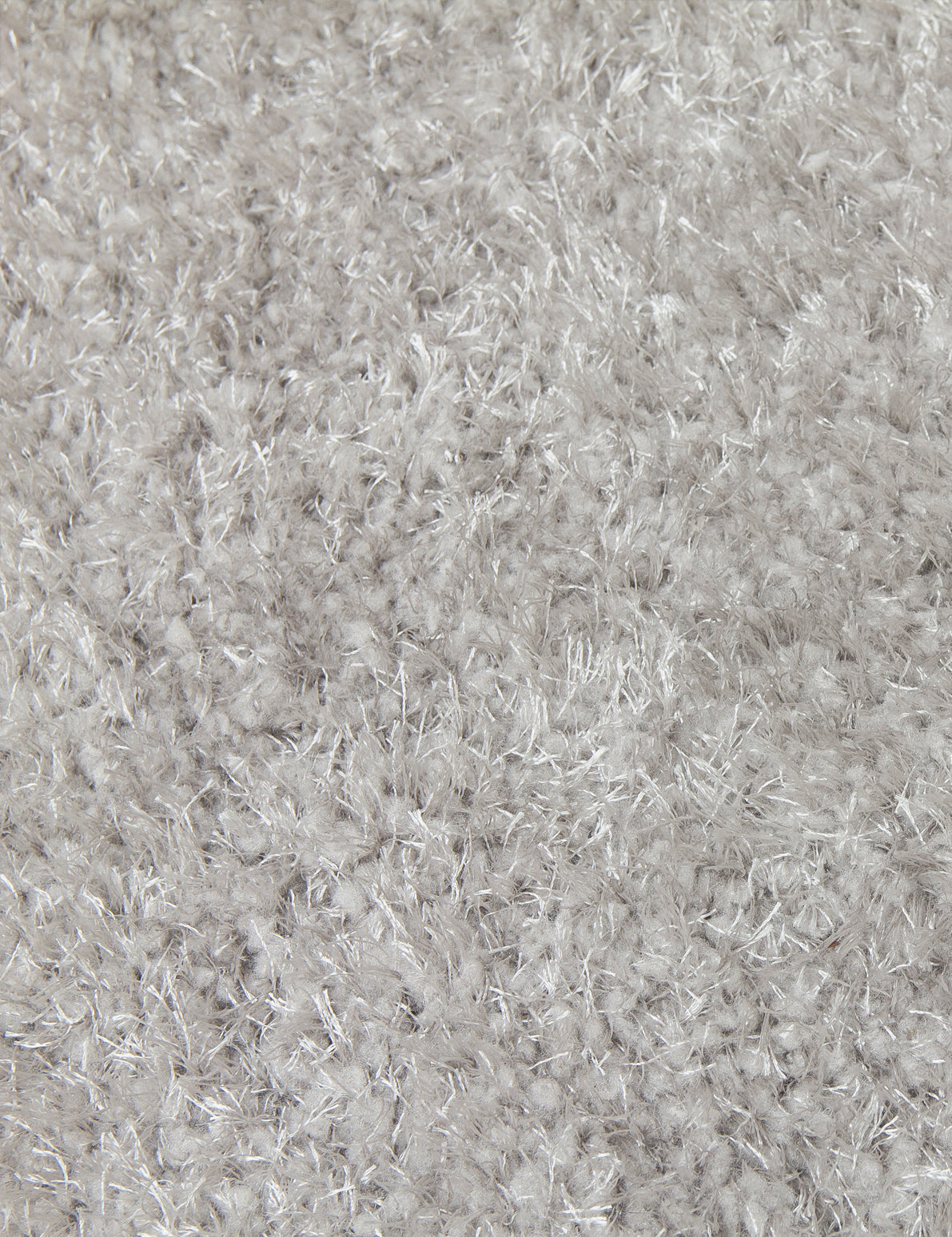 Plush Shaggy Rugs Light Grey