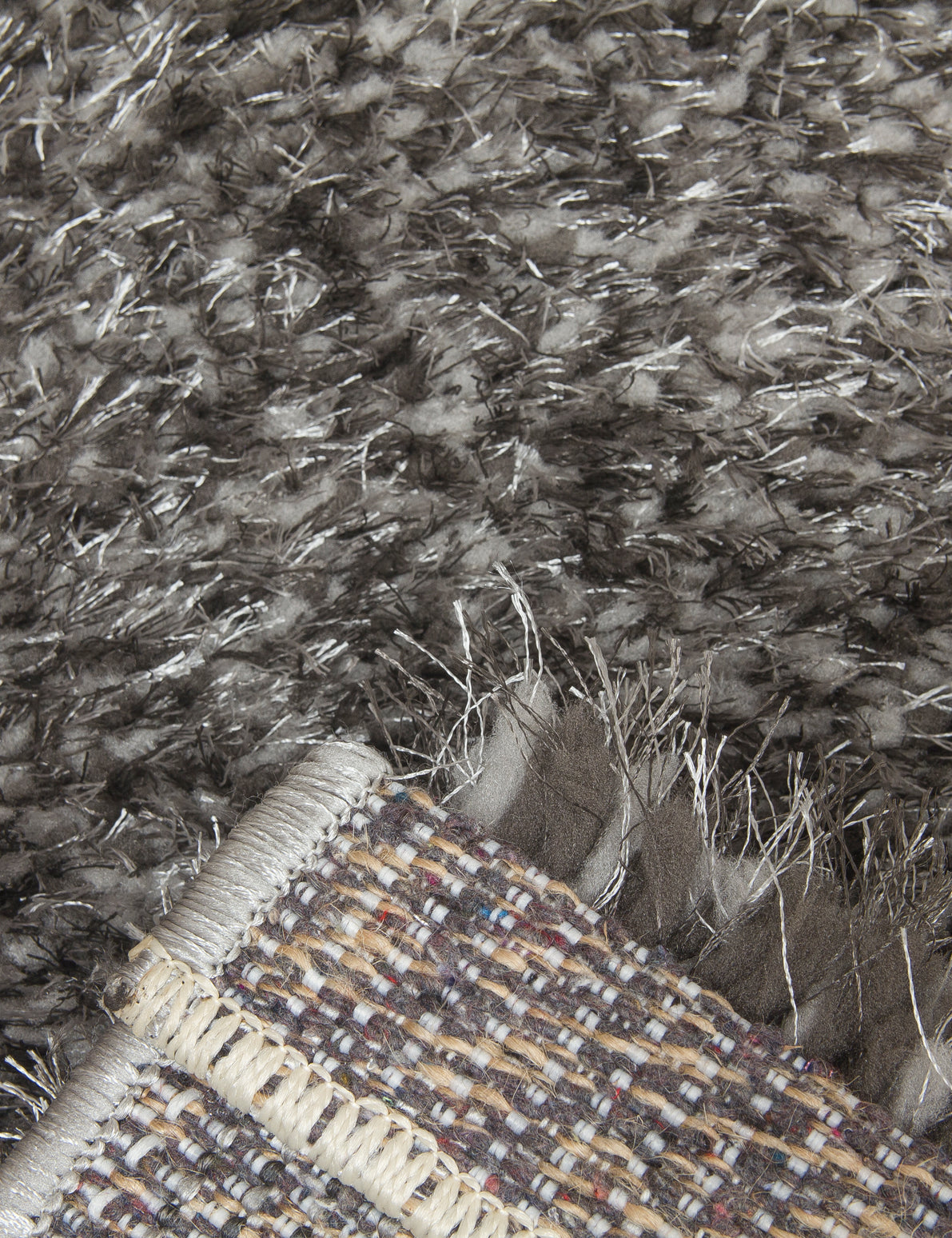Plush Shaggy Rugs Dark Grey