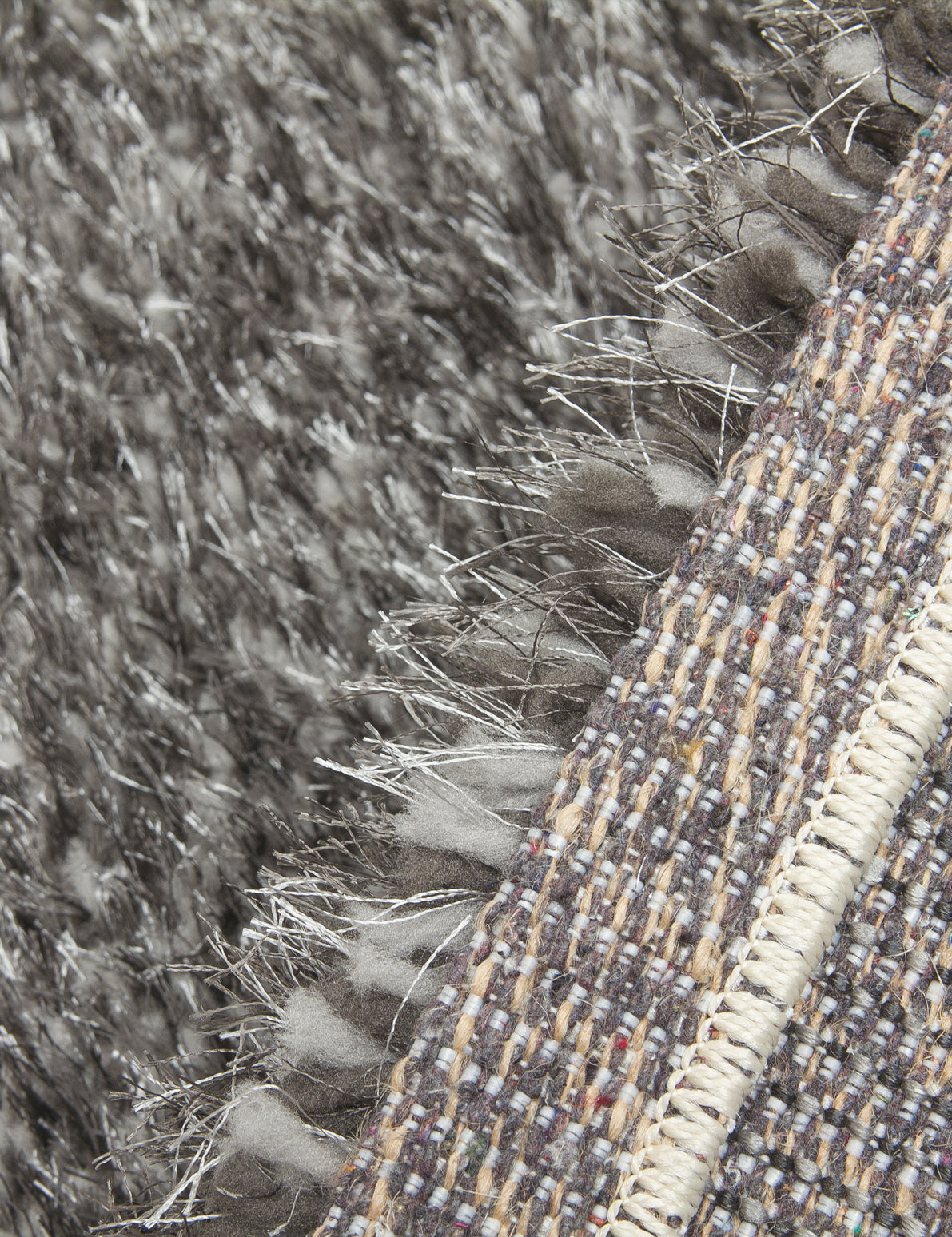 Plush Shaggy Rugs Dark Grey
