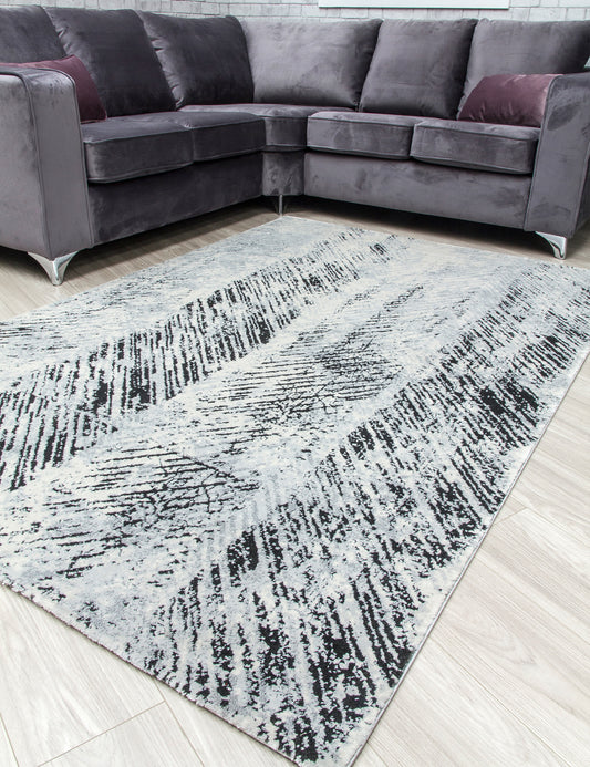 Rococo Feathered Grey Rugs