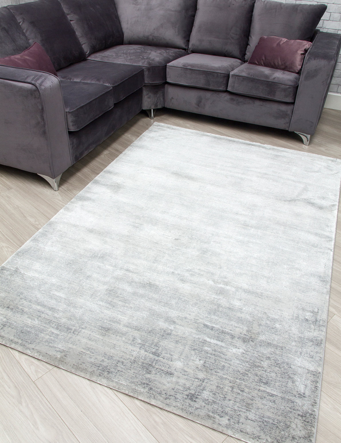Rococo Glossi Grey Rugs