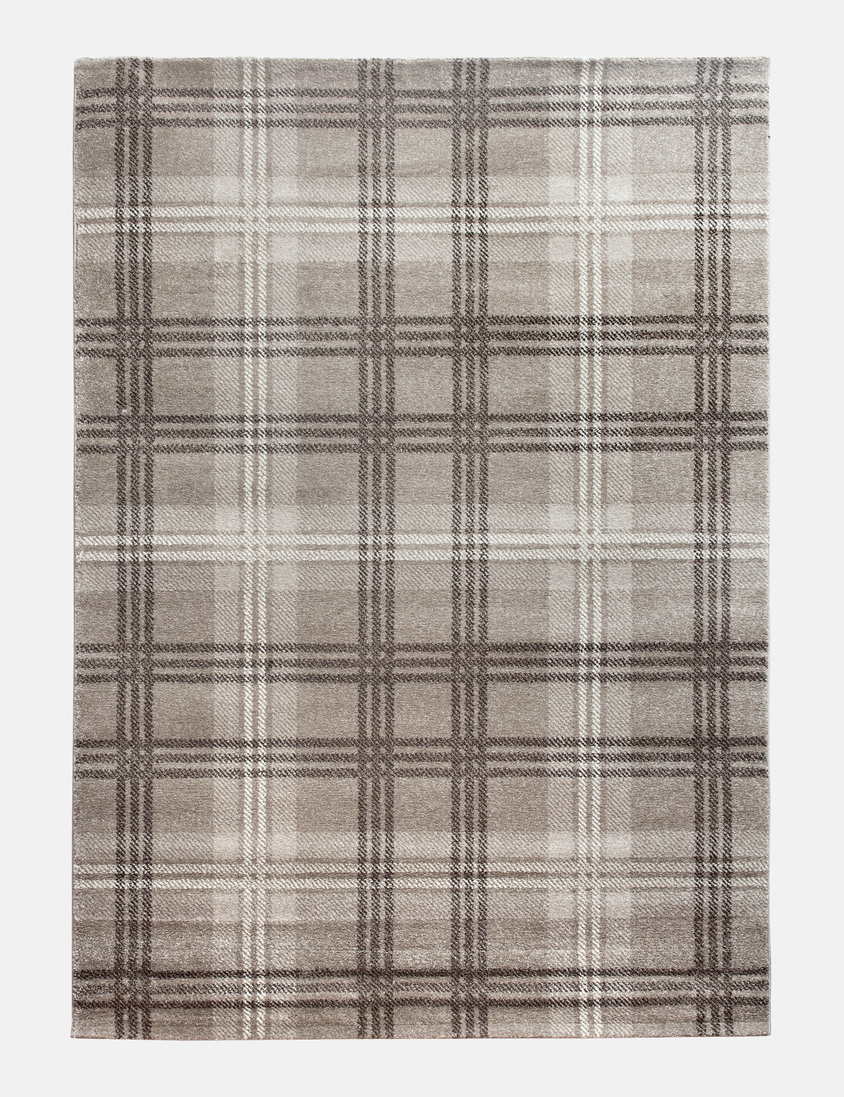 Glendale Beige Tartan Rugs