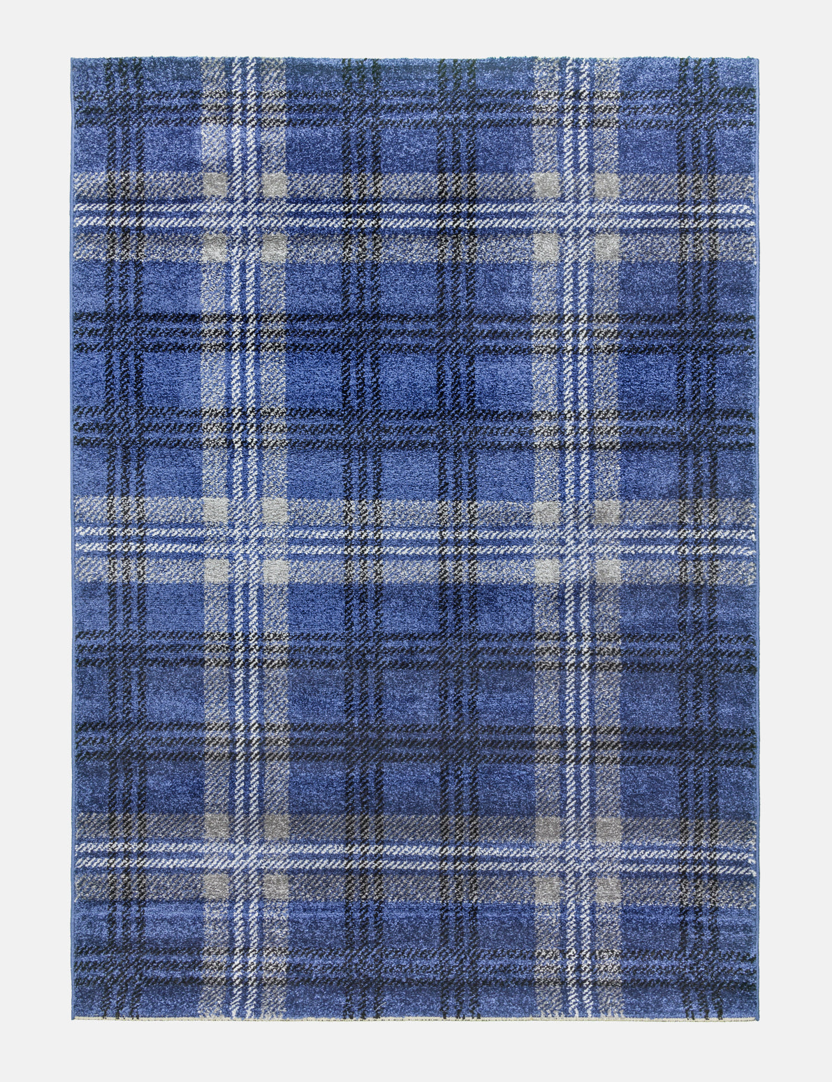Glendale Grey/Navy Tartan Rugs