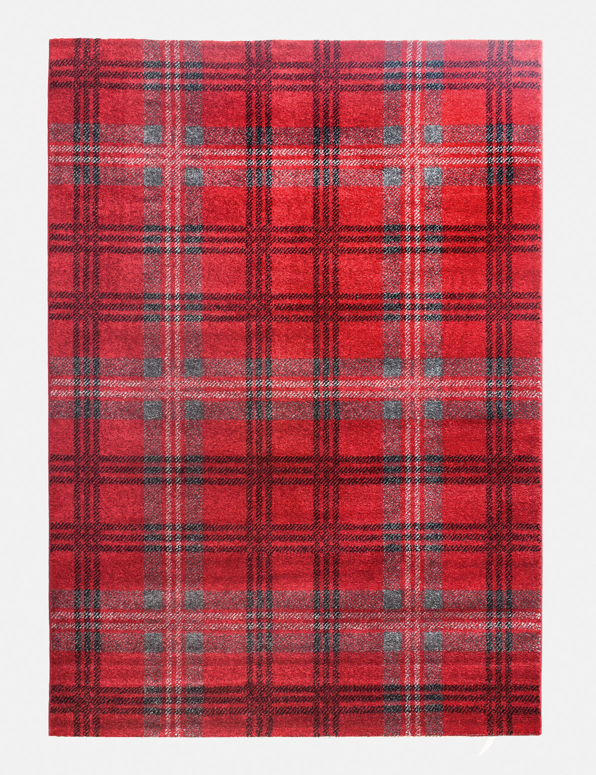 Glendale Red/Grey Tartan Rugs