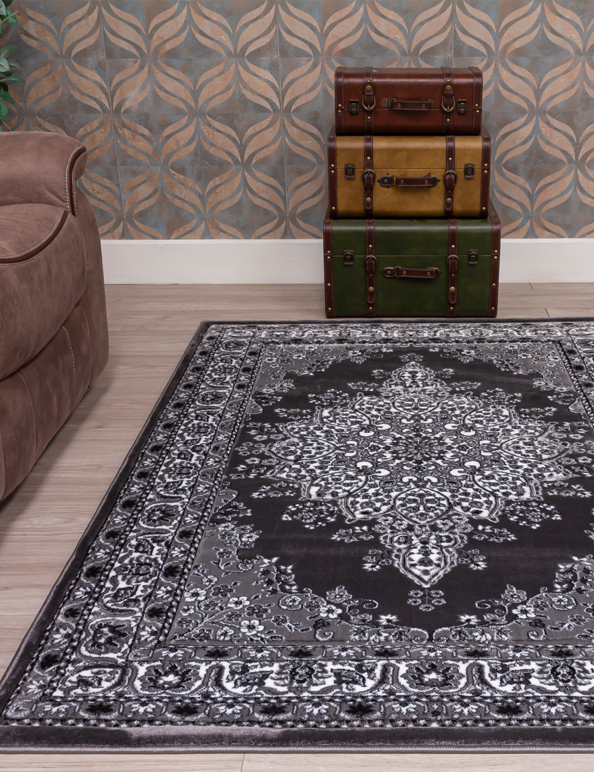Classique Medallion Grey Rugs