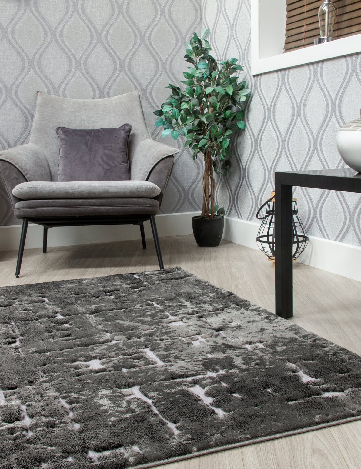 Bellini Mirage Dark Grey Rugs