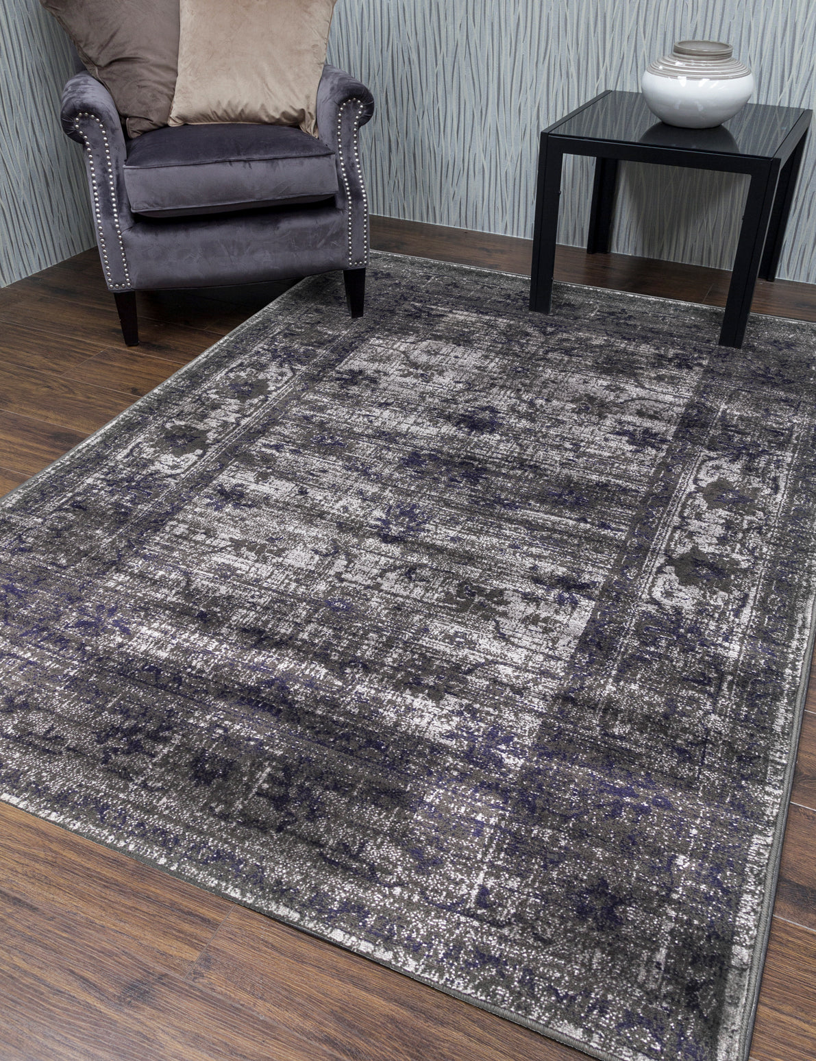 Vintage Timeless Grey Rugs