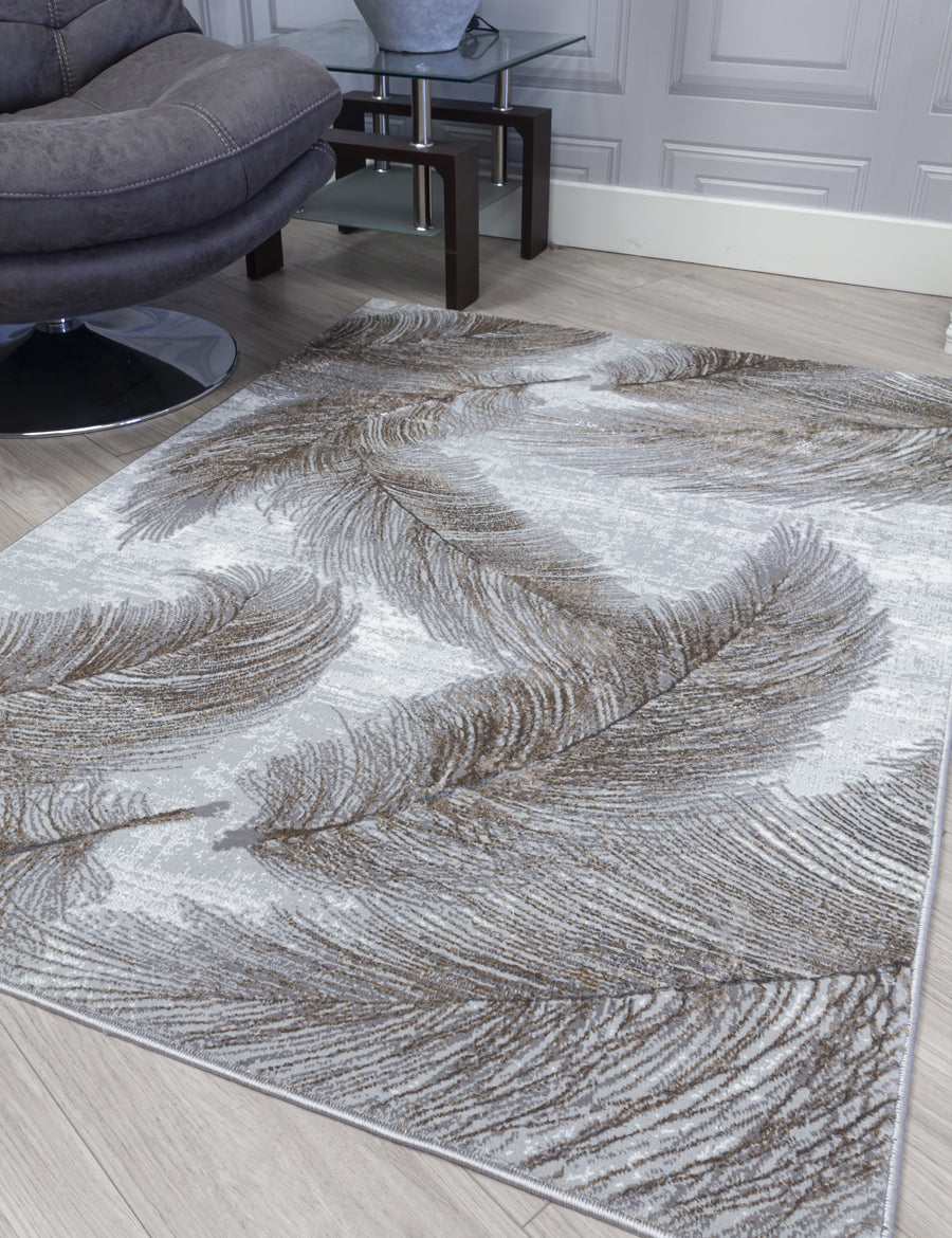 Boutique Plumes Grey Rugs