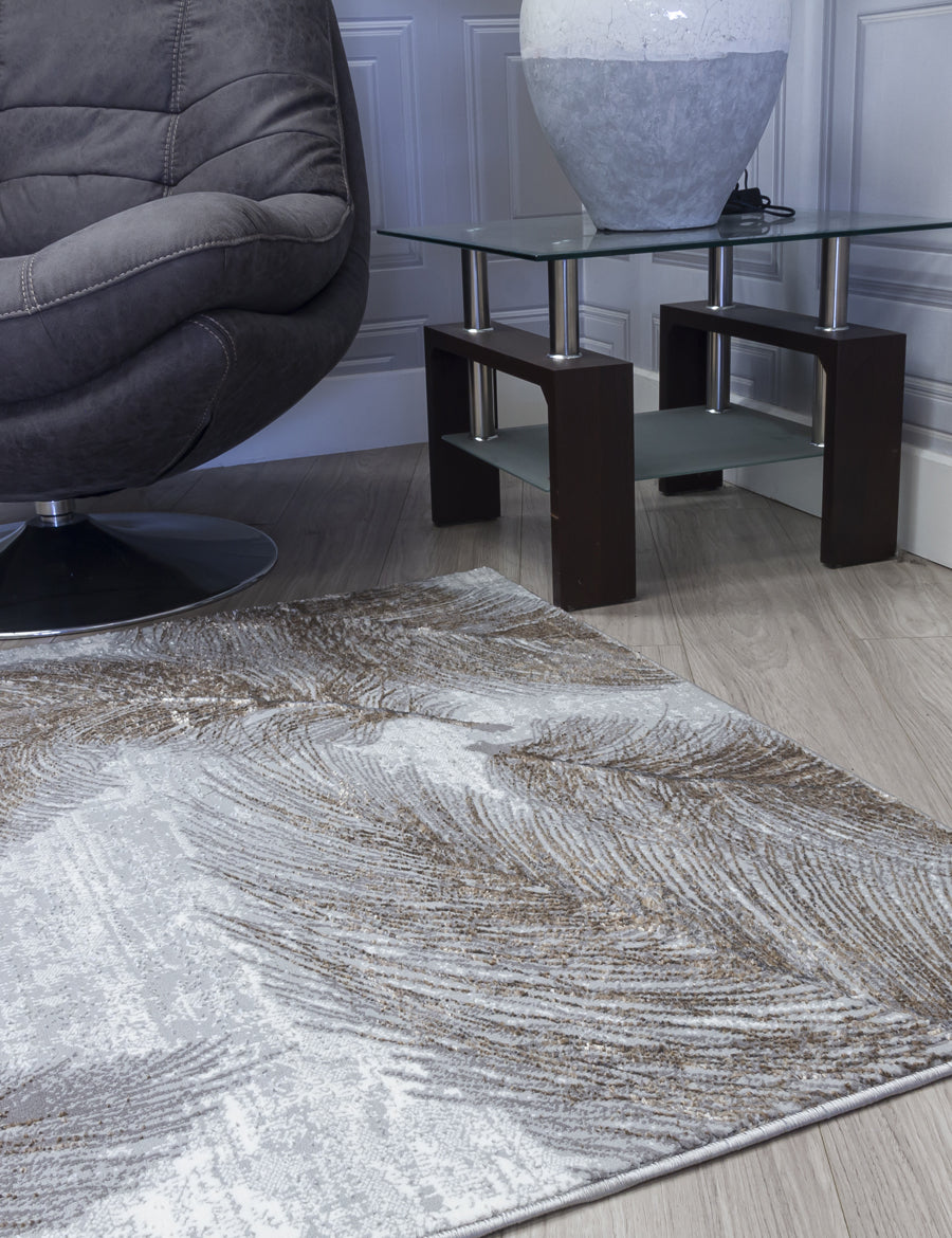 Boutique Plumes Grey Rugs