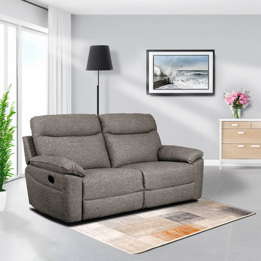 Dunluce Recliner Sofas - Brown Fabric