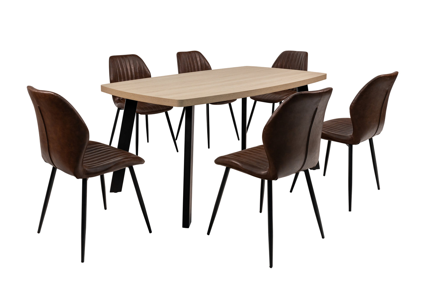 Willow 1.6m Light Oak Dining Table