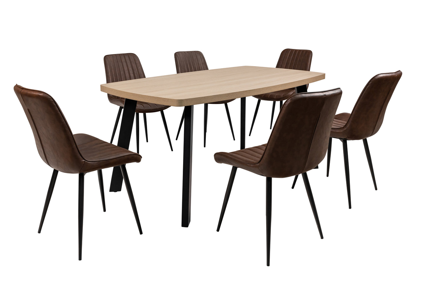 Willow 1.6m Light Oak Dining Table