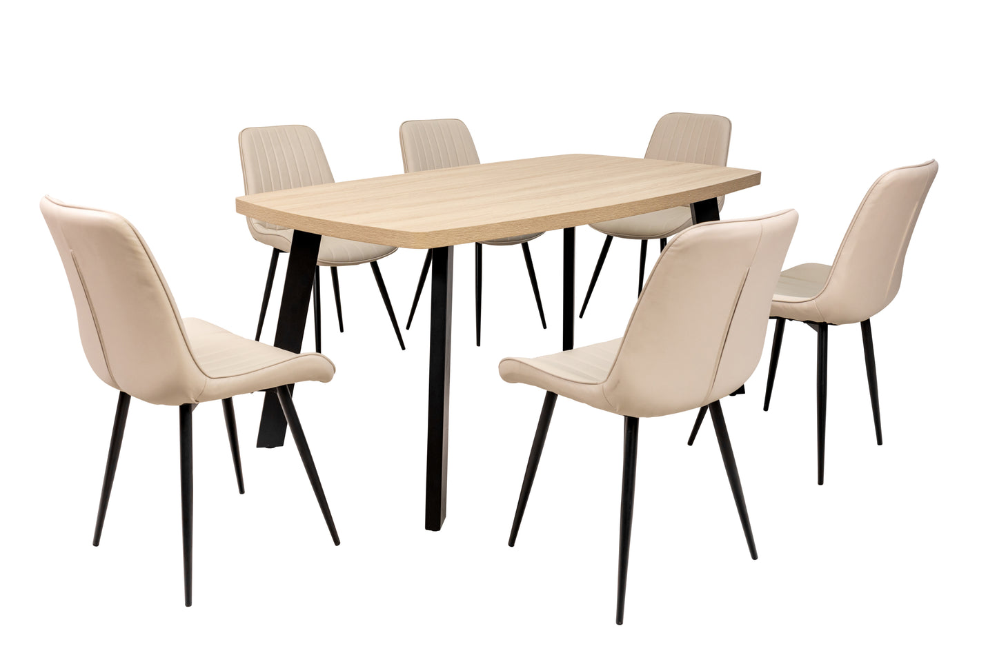 Willow 1.6m Light Oak Dining Table