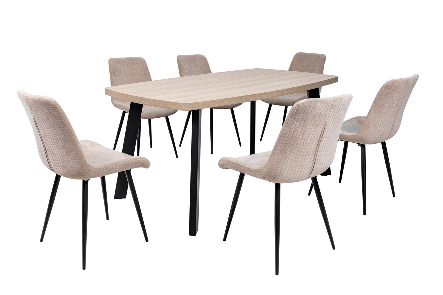 Willow 1.6m Light Oak Dining Table