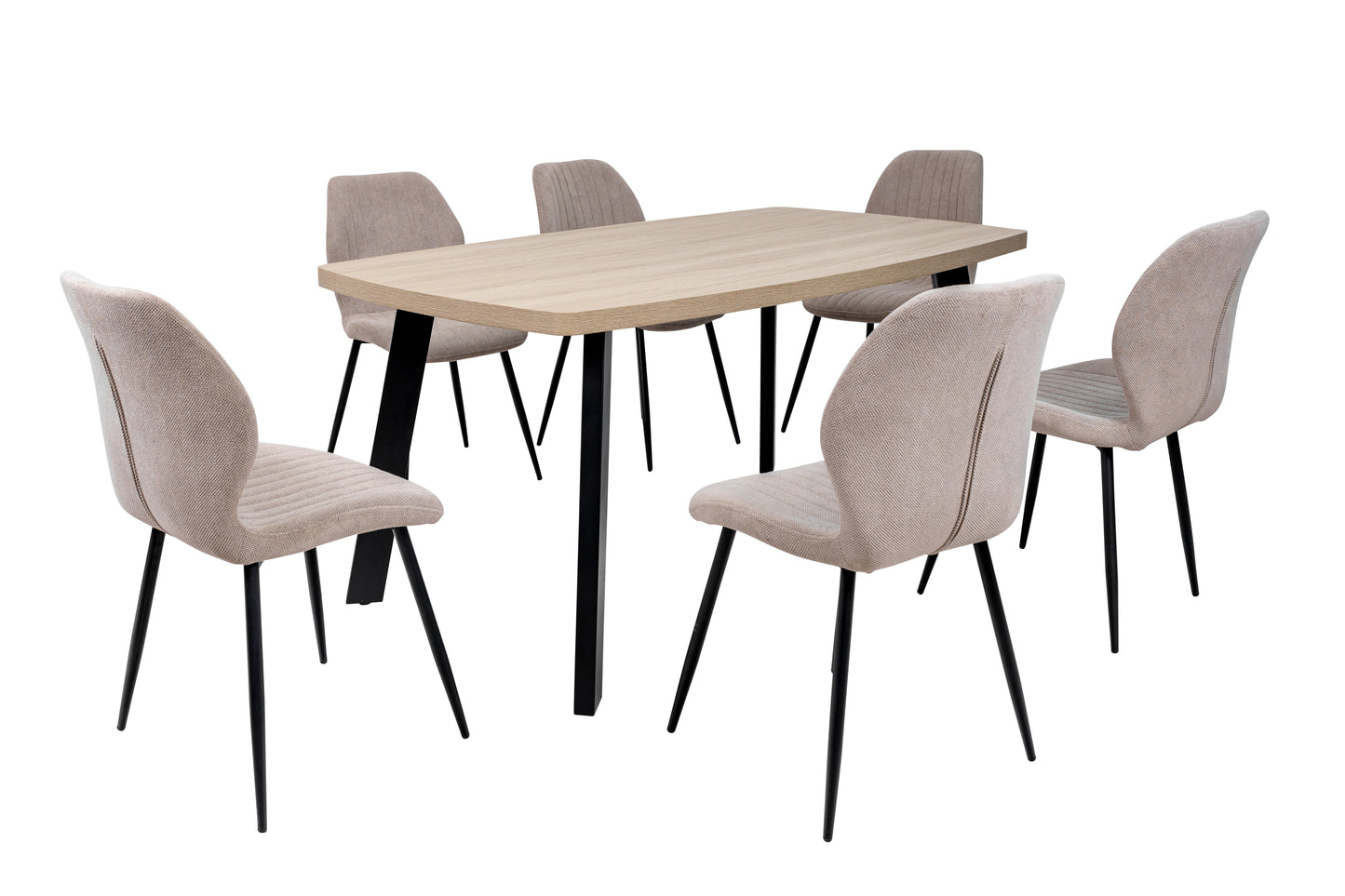 Willow 1.6m Light Oak Dining Table