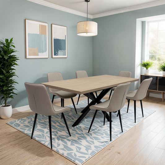 Willow 1.6m Extending (+40cm) Light Oak Dining Table
