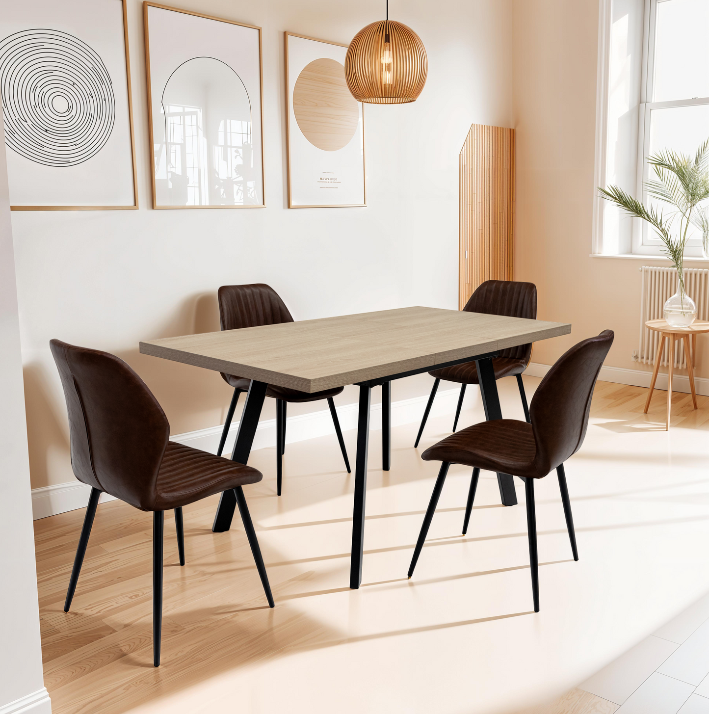 Willow 1.6m Light Oak Dining Table