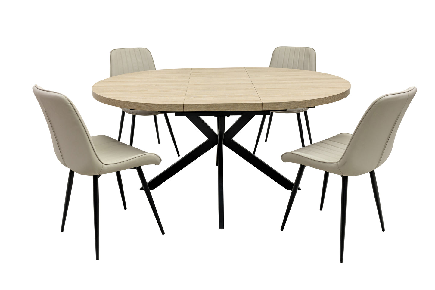Willow 1.2m Light Oak Round Dining Table