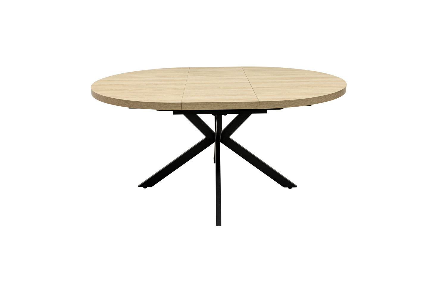 Willow 1.2m Extending (+40cm) Light Oak Round Dining Table Set + Santorini Dining Chairs