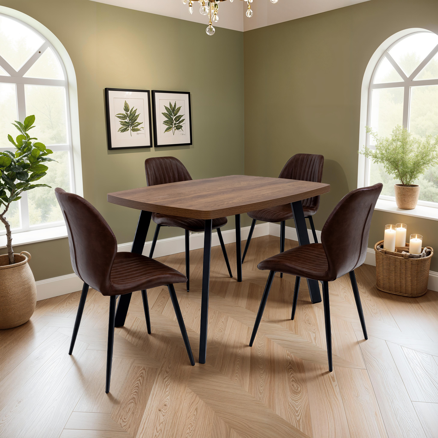 Ashbourne 1.2m Dark Oak Dining Table