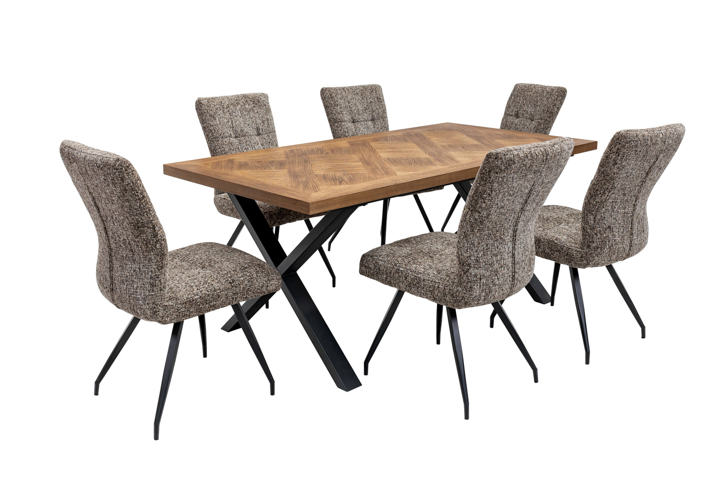 Elmstead 1.8m Medium Elm Veneer Dining Table