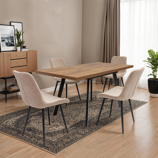 Ashbourne 1.2m Extending (+40cm) Dark Oak Dining Table