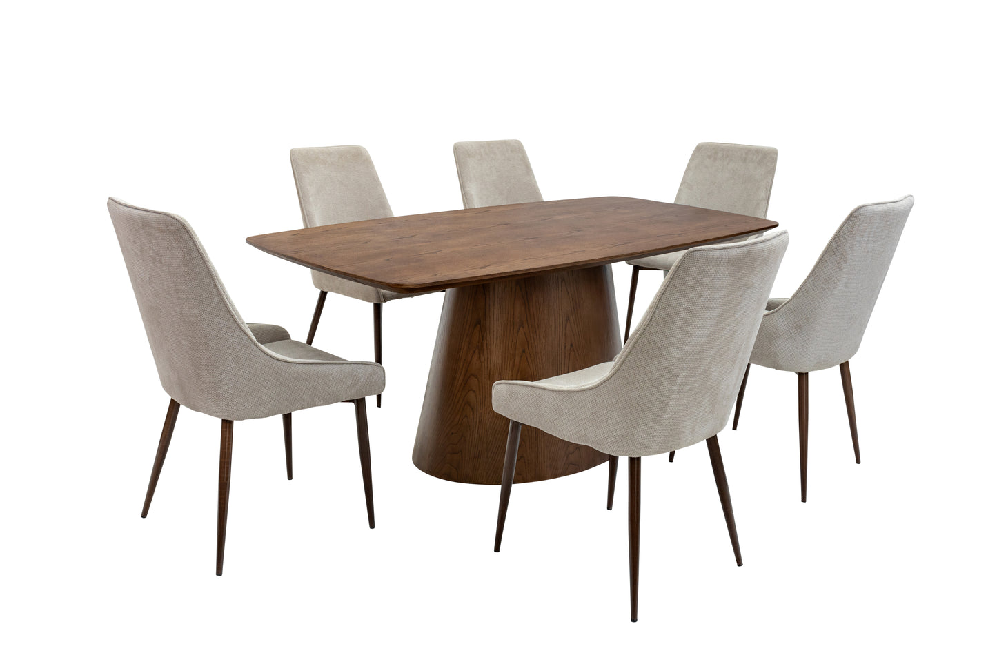 Richmond 1.8 Chestnut Oak Veneer Dining Table