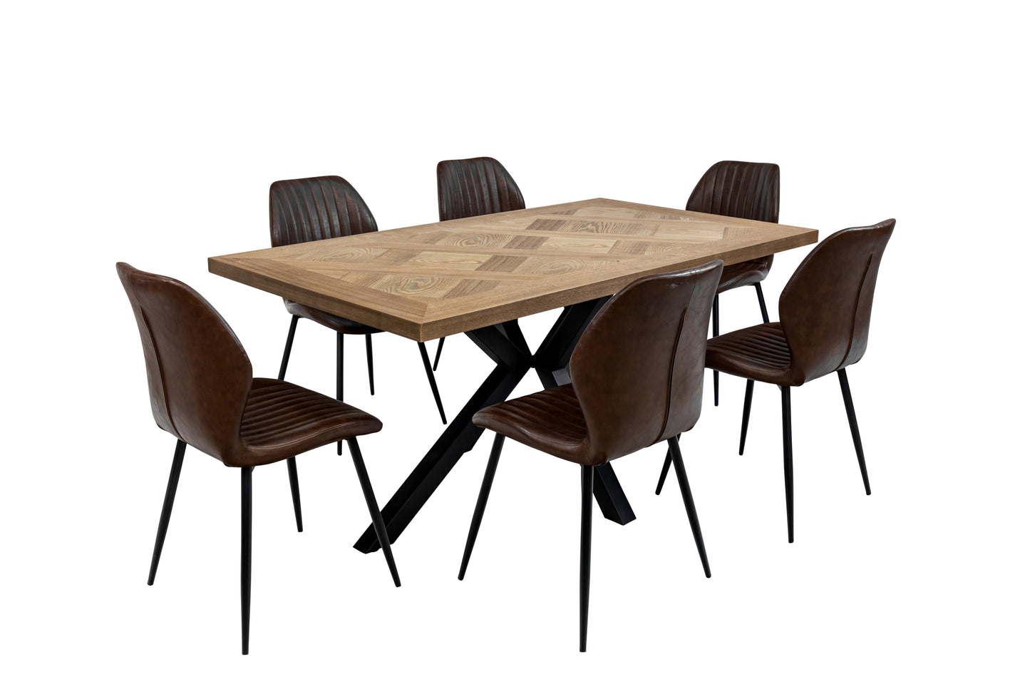 Montro 1.6 Oak Veneer Dining Table