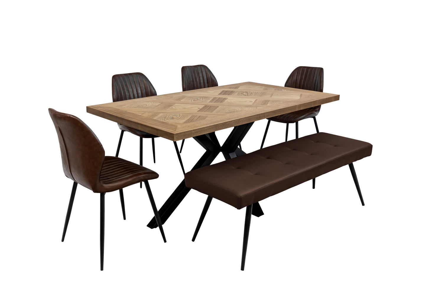 Montro 1.6 Oak Veneer Dining Table
